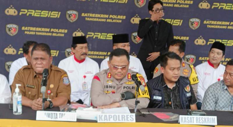 Polres Tangsel tetapkan empat orang tersangka buntut dugaan pengeroyokan terhadap mahasiswa Unpam yang tengah menjalankan peribadatan doa Rosario.