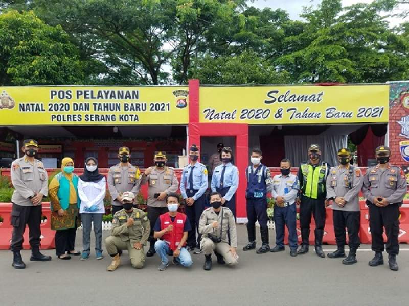 Jelang Tahun Baru, Kabid Humas Polda Banten Kunjungi Pos Pam