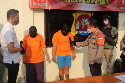 Pelaku Ranmor Yang Dibekuk Polisi Di Pasar Kemis Ternyata Suami Istri