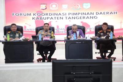 Bahas Hari Buruh, Bupati Tangerang Gelar Rakor Dengan Forkopimda