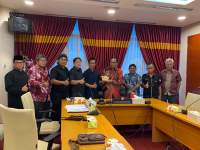 Ketua DPRD Sumatera Utara, Baskami Ginting menerima audiensi tokoh lintas etnis.(istimewa).