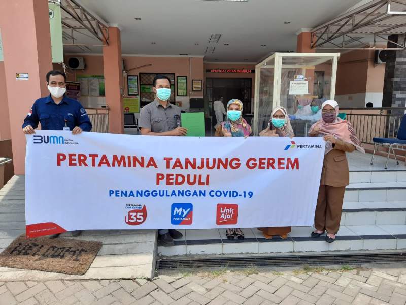 Cegah Penularan Covid-19, Pertamina Serahkan Bantuan Alat Kesehatan di Cilegon