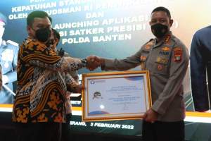 Polres Metro Tangerang Raih Penghargaan dari Ombudsman