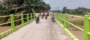 Jembatan permainan dibangun Pemkab Serdang Bedagai di Desa Pematang Ganjang.