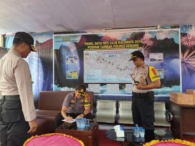 Kunjungi Pos-Pam Dan Pos-Yan, Ini Pesan Penegasan Kapolres Serang Di Perayaan Tahun Baru 2020