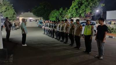 Kanit Intelkam Polsek Pasar Kemis Pimpin Apel Malam