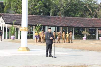 Pimpin Apel Pagi, Zaki Ingatkan Pegawai Untuk Antisipasi Polusi dan Inflasi