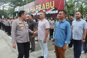 Wakapolresta Tangerang cek kelengkapan, Kerapian dan Sikap Tampang Personil