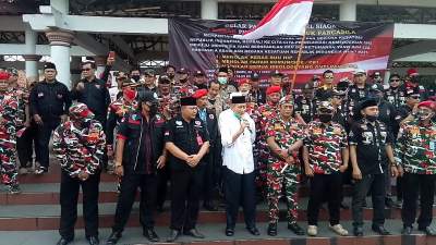 RUU HIP Dicabut, Ormas, LSM, Dan Peguron Banten Gelar Apel Siaga