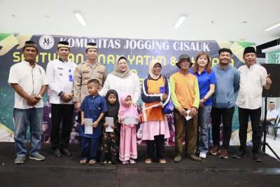 Hj Intan Apresiasi Pembagian Santunan Yatim di Cisauk