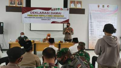 Kapolsek Balaraja Wajibkan Semua Calon Kades Terapkan Prokes