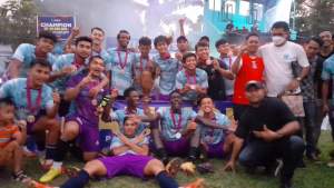 Kesebelasan Dejan FC asal Depok kampiun baru Pakujaya Cup edisi 8 tahun 2023.