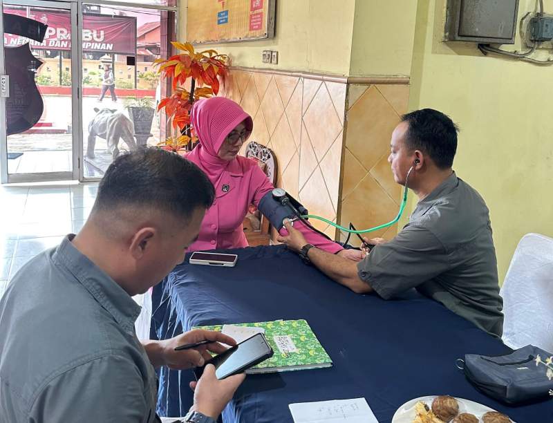 Dokkes Polresta Tangerang Gelar Prolanis di Mapolsek Balaraja