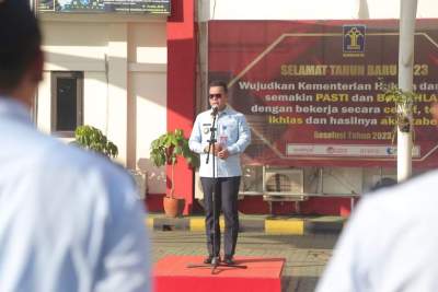 Berikan Semangat Pagi, Kadivpas Ibaratkan Organisasi Seperti Burung Elang