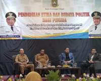 Suasana kegiatan Pendidikan Etika dan Budaya Politik Bagi Pemuda
