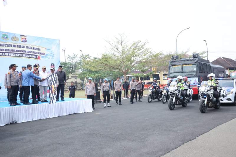 Wagub Dimyati Apresiasi Polda Banten Salurkan Air Bersih untuk Warga Terdampak Kekeringan