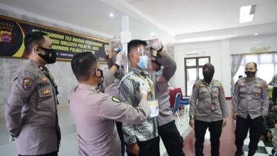 Polres Cilegon Gelar Tes Rikmin Penerimaan Polri TA. 2021