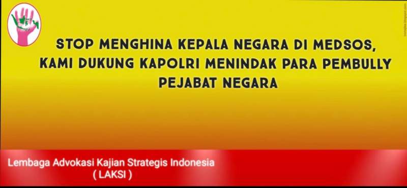 LAKSI Dukung Kapolri Tindak Tegas Penghinaan Kepada Kepala Negara dan Pejabat Negara