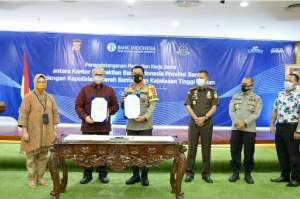 Kantor Perwakilan BI Banten Lakukan Penandatangan Kerjasama dengan Polda Banten dan Kejati