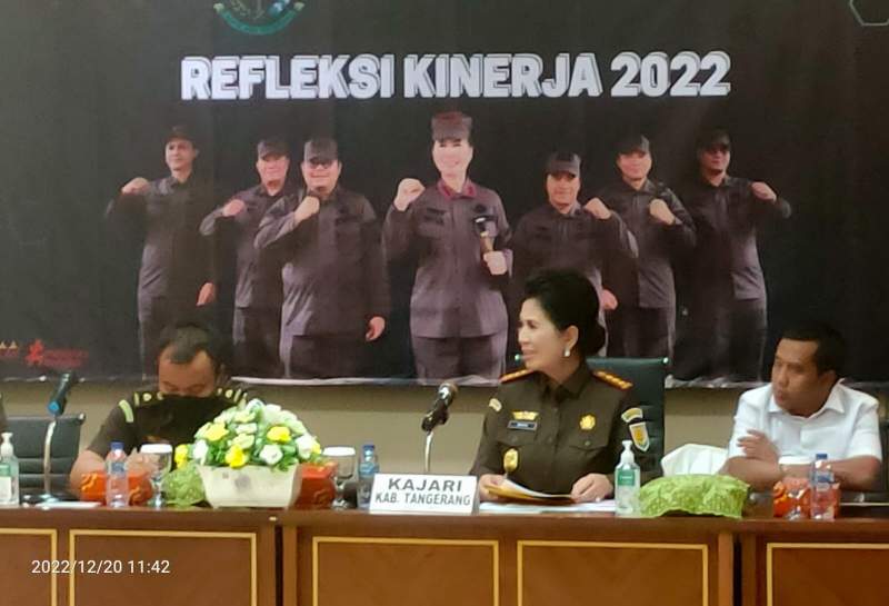 Paparkan Kinerja Tahun 2022, Kejari Kab Tangerang Lampaui Target