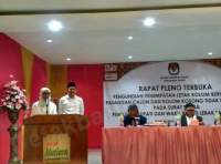 Pasangan Calon (Paslon) Bupati Lebak Iti Octavia Jayabaya dan Wakilnya Ade Sumardi 