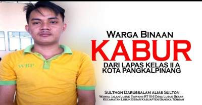 Tak Betah, Seorang Narapidana Kabur dari Lapas Tuatunu Pangkalpinang