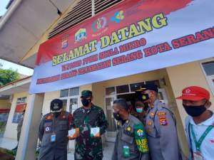 Panglima TNI, Kapolri Beserta Jajaran Kunjungi Kelurahan Serang Terkait Penanganan Covid-19