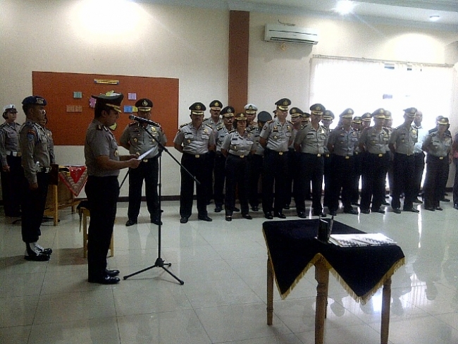 Sertijab Dilakukan Polres Metro Tangerang Kota Kepada 3 Perwira