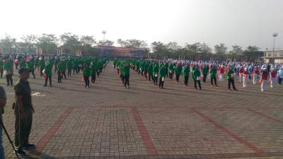 Hut TNI KE - 73, Tari Gemu Famire Pecahkan Rekor Muri