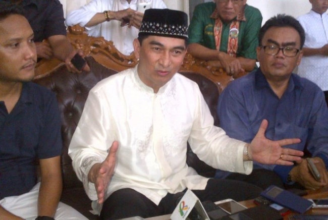 A Dimyati Natakusumah usai Halal Bihalal di Gor Tangerang