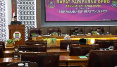 Zaki Sampaikan KUA dan PPAS 2024 di DPRD Kabupaten Tangerang