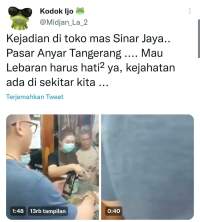viral pencurian di toko emas.