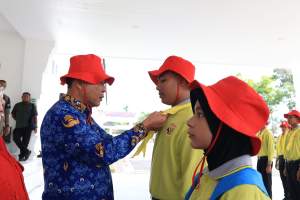 56 Anggota PMI Sergai Dilepas Ikuti Jumbara ke-V di Langkat