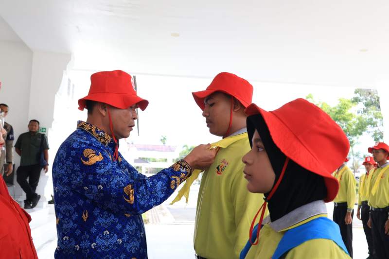 56 Anggota PMI Sergai Dilepas Ikuti Jumbara ke-V di Langkat