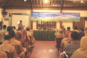 konsultasi publik rancangan Rencana Kerja Pembangunan Daerah (RKPD) Kota Tangsel 2016, Rabu (4/2/2015).