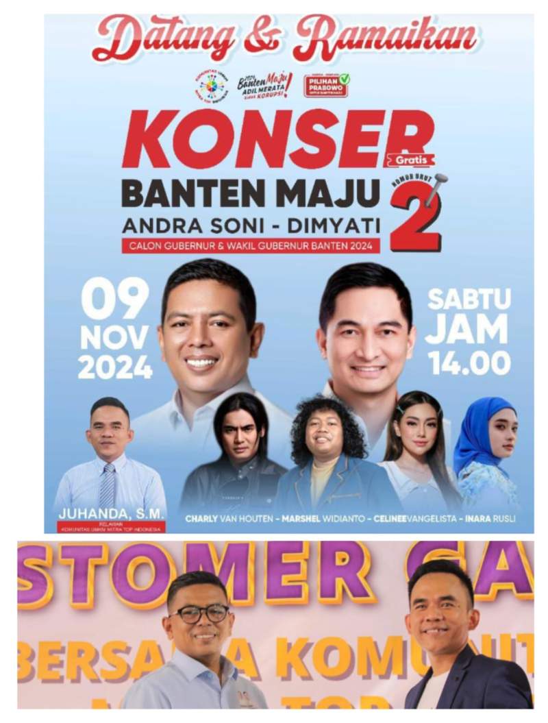 Dukung Andra Soni - Maesyal, Pelaku UMKM di Solear Akan Gelar Konser Banten Maju