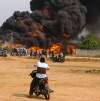 Kebakaran gudang ban bekas di Balaraja, Kabupaten Tangerang.