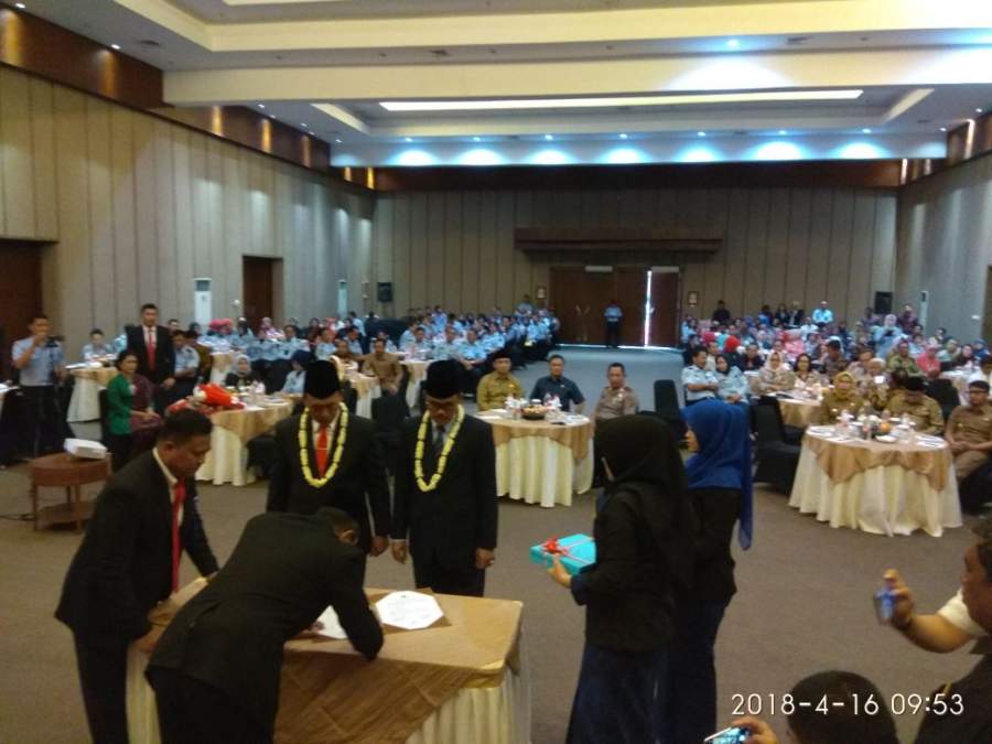 Serah Terima Jabatan Kepala Kantor Wilayah Kementerian Hukum Dan HAM Provinsi Banten