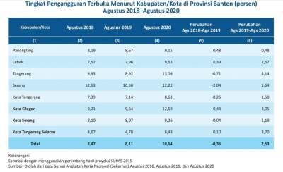 Kabupaten Serang Lepas dari Predikat Pengangguran Tertinggi di Banten