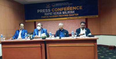 Pengurus NasDem Banten saat gelar Rakerwil.