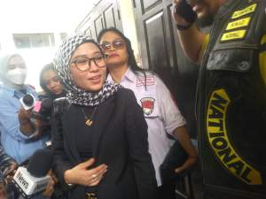 Kuasa hukum Cristalino David Ozora (17), Melisa Anggraini, saat menghadiri sidang di PN Jakarta Selatan.