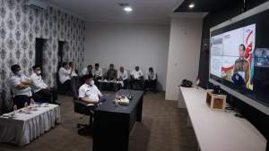 Plt Wali Kota Tanjungbalai Ikuti Rakor Virtual Pemberantasan Korupsi