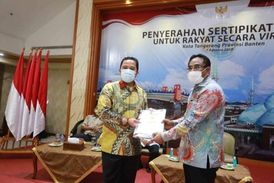 Kantor ATR/BPN Terbitkan 500 Sertifikat Tanah Untuk Warga Kota Tangerang
