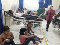 Korban selamat kebakaran pabrik petasan Kosambi dirawat di rumah sakit.