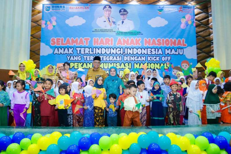 Jaga Anak dari Polio, Benyamin Ingatkan Orang Tua Terkait Imunisasi di Hari Anak