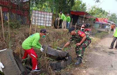 Dukung Even Pamsea, Koramil 11 Pasar Kemis Gelar Karya Bakti