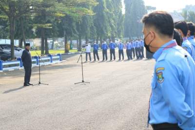 Sekda Pimpin Apel Pagi di Kantor Perumdam TKR